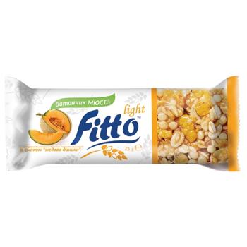 Fitto Light Honey Melon Muesli Bar 25g - buy, prices for MegaMarket - photo 1