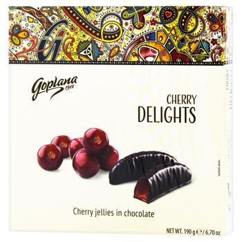 Goplana Delights cherry jelly in chocolate 190g - buy, prices for Vostorg - photo 4