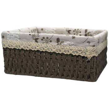 Коробка меблева з тканиною 26*20*12см