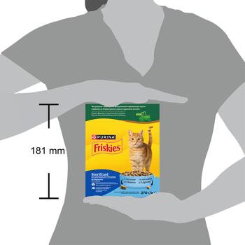 Корм сухой Friskies Sterilized с лососем, тунцом и овощами для стерилизованных кошек 270г - купить, цены на КОСМОС - фото 4