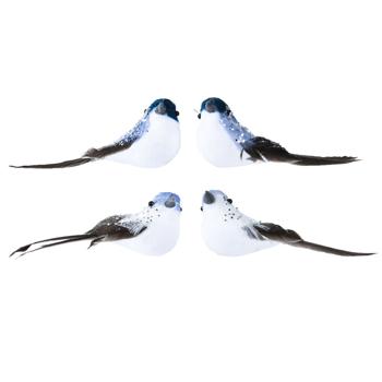 Прикраса Decoris Пташки 10х3х3см 2шт