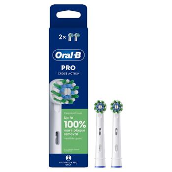 Насадки Oral-B Pro Cross Action змінні для електричної зубної щітки 2шт - купити, ціни на Auchan - фото 2