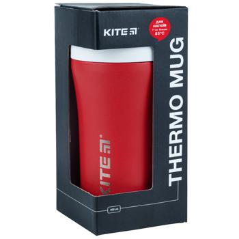 Kite Red Thermal Mug with Straw 400ml