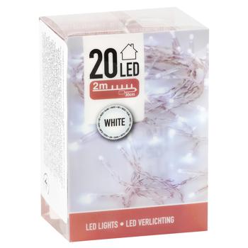Koopman LED Indoor White Garland 20 Lamps 2.3m - buy, prices for - photo 2