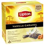 Чай чорний Lipton Ваніль-карамель 1,7г*20шт