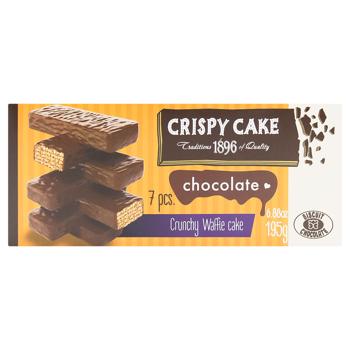 Торт Бисквит Шоколад Crispy Cake вафельный шоколадный 195г - купить, цены на - фото 2