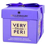 Конфеты Millennium Very Peri шоколадные с арахисом, изюмом, злаковыми хлопьями и соленой карамелью 140г