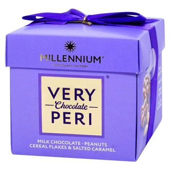 Цукерки Millennium Very Peri шоколадні з арахісом, родзинками, злаковими пластівцями та солоною карамеллю 140г - купити, ціни на Чудо Маркет - фото 1