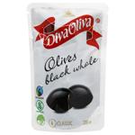 Diva Oliva Black Olives with Bones 200ml