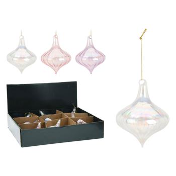 Bulb Christmas Tree Hanger 8х10cm in assortment - buy, prices for - photo 1