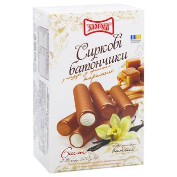 Zlagoda Cottage Cheese Bars Glazed Curds with Caramel and Vanilla Aroma 23% 120g - buy, prices for MegaMarket - photo 2