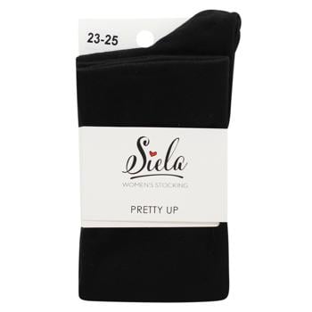 Подколенки Siela Pretty Up женские однотонные р.23-25 черный - купить, цены на NOVUS - фото 1