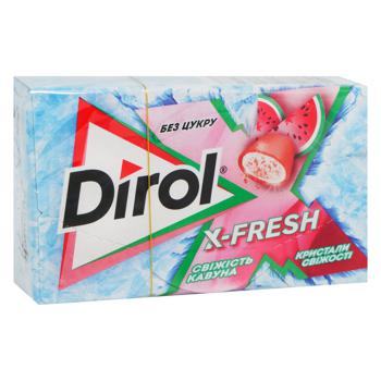 Жевательная резинка Dirol X-Fresh свежесть арбуза 18г - купить, цены на Cупермаркет "Харьков" - фото 1