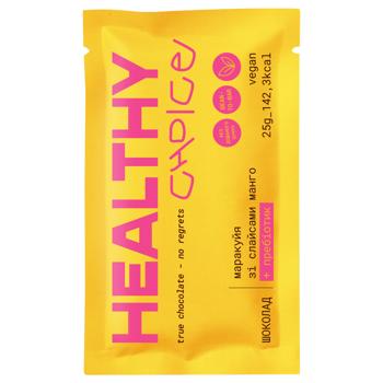 Шоколад Healthy Choice маракуйя з слайсами манго 25г - купити, ціни на Grono - фото 1