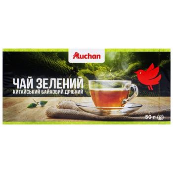 Чай зелений Auchan 2г*25шт - купити, ціни на Auchan - фото 2