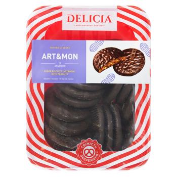 Delicia Art&Mon Cookies with Peanuts 300g - buy, prices for NOVUS - photo 1