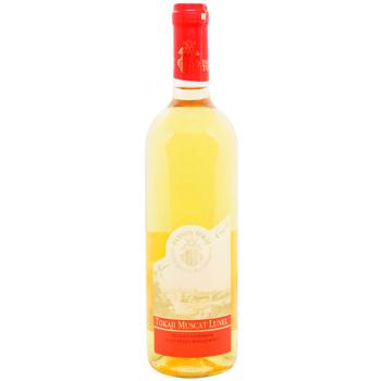 Вино Tokaji Muscat Lunel біле напівсолодке 13% 0,75л