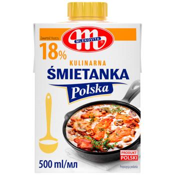 Вершки Mlekovita 18% 0.5л - купити, ціни на КОСМОС - фото 1