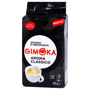 Кофе Gimoka Black 40% арабика 60% робуста молотый 250г - купить, цены на - фото 1