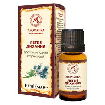 Aromatika Aroma Composition of Essential Oils Easy Breathing 10ml - buy, prices for Za Raz - photo 1