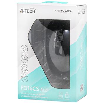 A4Tech FG16CS Air Black Wireless Computer Mouse - buy, prices for Auchan - photo 1