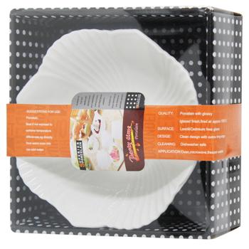 Тарелка подарочная HXD-1746N 17,5см - купить, цены на КОСМОС - фото 1