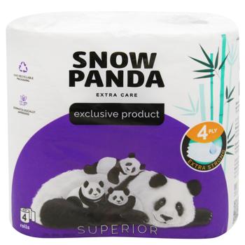 Туалетная бумага Snow Panda Superior 4-слойная 4шт