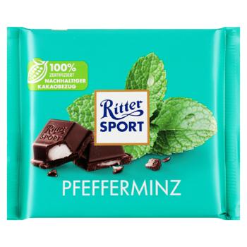 Ritter Sport Dark Сhocolate with Cream and Mint Filling 100g - buy, prices for Grono - photo 1