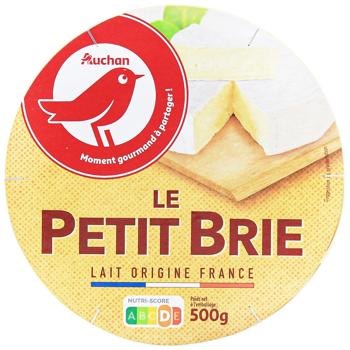 Сир Auchan Petit Brie 60% 500г - купити, ціни на - фото 2