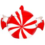 Банка для солодощів керамічна Candy 1200мл колір червоний з білим 834-434 BONADI 1 шт