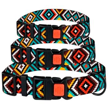 Barksi BronzeDog Urban Гуцульский нейлоновий нашийник для собак S - різнокольоровий - купить, цены на MasterZoo - фото 4