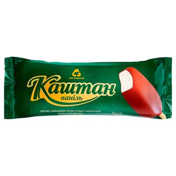 Three Bears Kashtan Glazed Ice Cream with Vanilla Flavor on Stick 70g - buy, prices for MasterZoo - photo 1