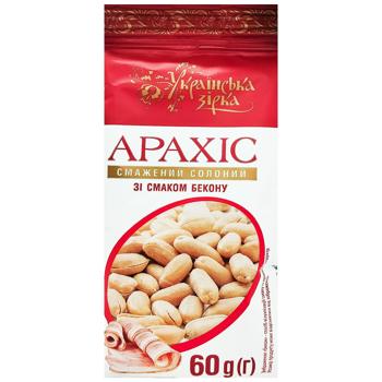 Ukrajinska Zirka Peanuts with Bacon Flavor 60g