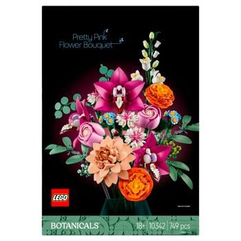 Lego Botanical Collection Pretty Pink Flower Bouquet Building Set 10342