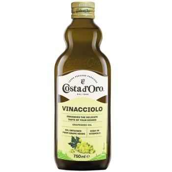 Масло из виноградных косточек Costa d'Oro рафинированное 750мл