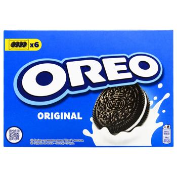 Печенье Oreo с какао и кремовой начинкой ванильного вкуса 228г - купить, цены на - фото 3