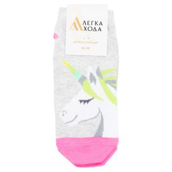 Lehka Khoda Children's Socks s.22-24 Silver Melange - buy, prices for EKO Market - photo 1