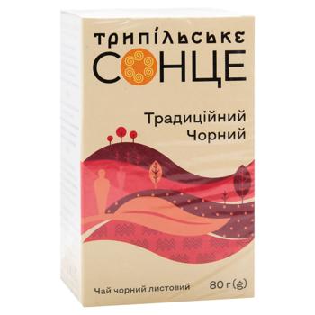 Trypilske Sontse Traditional Leaf Black Tea 80g - buy, prices for - photo 3