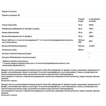 Боротьба з потягом до їжі та стресом Thorne Research 60 капсул - купити, ціни на Біотус - фото 3