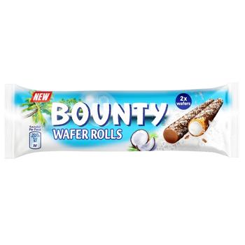 Вафельні трубочки Bounty Coconut 22,4г