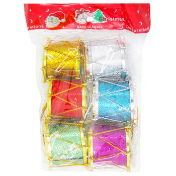 Набір барабанів 6 шт, 3,7 см, різнокольорові арт. CGD-25310 9245 И402 - купити, ціни на КОСМОС - фото 1