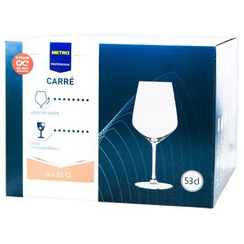 Бокалы Metro Professional Carre для вина 530мл 6шт - купить, цены на METRO - фото 1