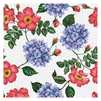 Silken Hydrangea with Rose Hips 2-Ply Table Napkins 33*33cm 16pcs - buy, prices for MegaMarket - photo 2