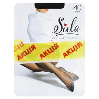 Набір колгот жіночих Siela Just 20 Den + 40 Den р.4 Nero 2 пари