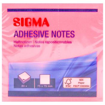 Бумага для заметок Sigma 75х75мм 6 блоков х 80 листов - купить, цены на METRO - фото 3