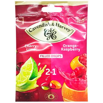 Cavendish & Harvey Cherry-lime and Orange-raspberry Lollipops 75g - buy, prices for Ideal - photo 1