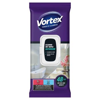 Серветки вологі Vortex для ванної кімнати 48шт - купити, ціни на Таврія В - фото 2