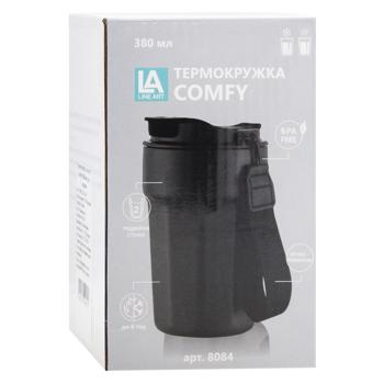 Line Art Comfy Red Thermal Mug 380ml - buy, prices for ULTRAMARKET - photo 3