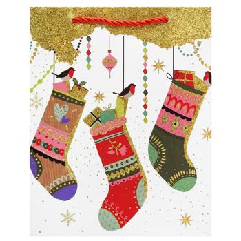 Пакет подарочный Greenwich 23х18х10см в ассортименте - купить, цены на NOVUS - фото 3