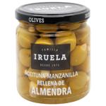 Iruela Manzanilla Green Olives Stuffed with Almonds 370g